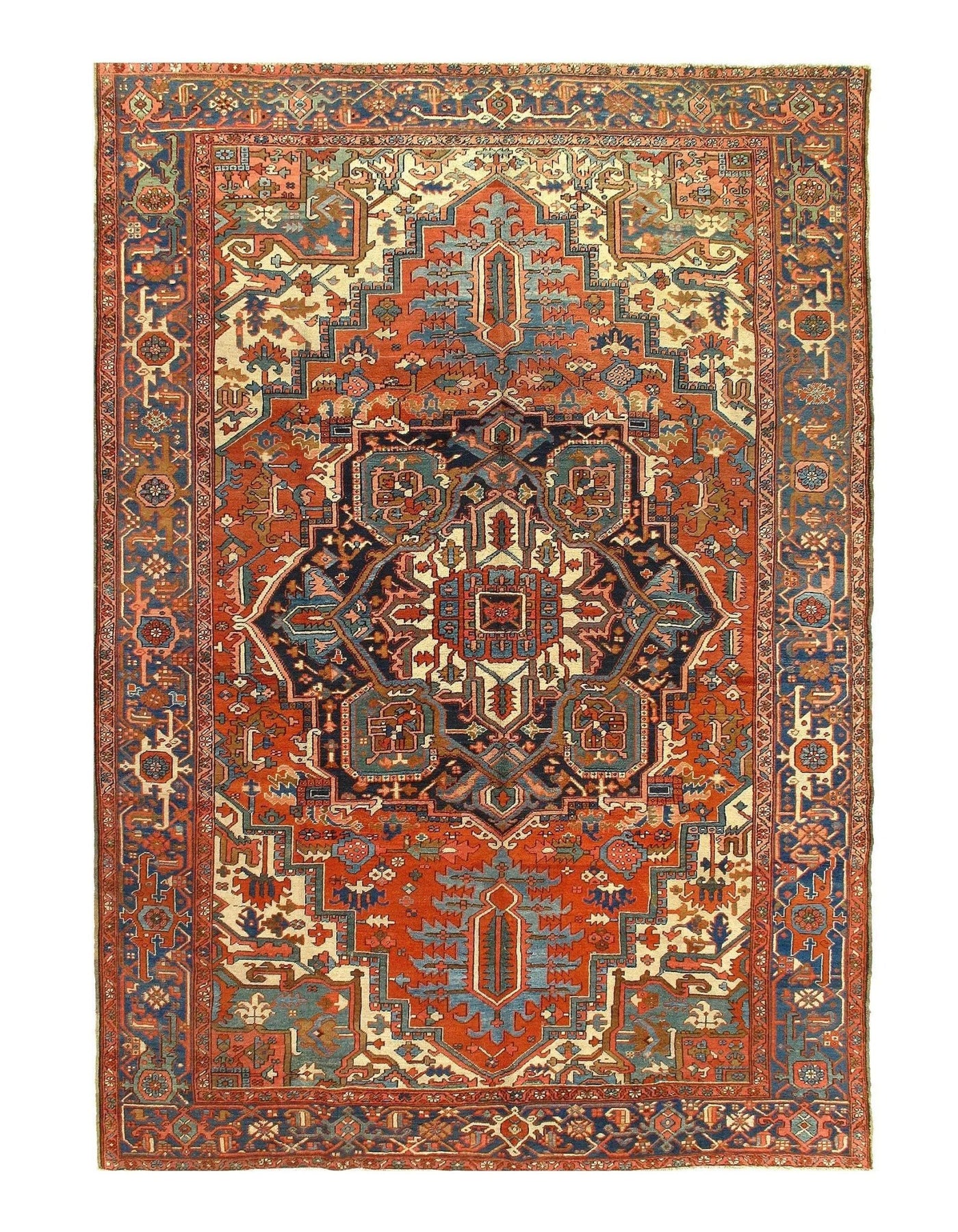 Canvello Rust Silkroad Antique Serapi Rug - 8' 1'' X 11' 5'' - Canvello