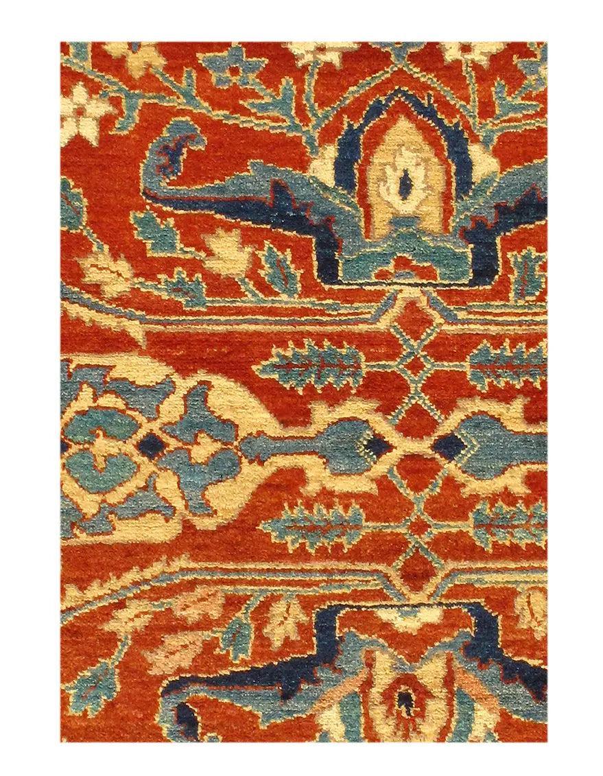 Canvello Rust Silkroad Bidjar Design Rug - 3' X 5' - Canvello