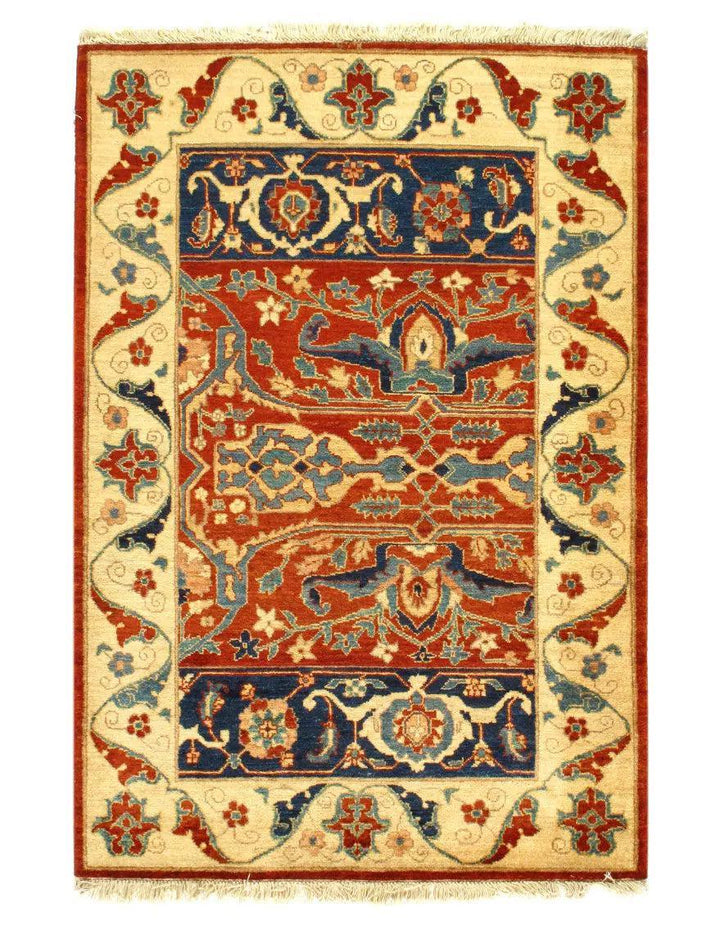 Canvello Rust Silkroad Bidjar Design Rug - 3' X 5'