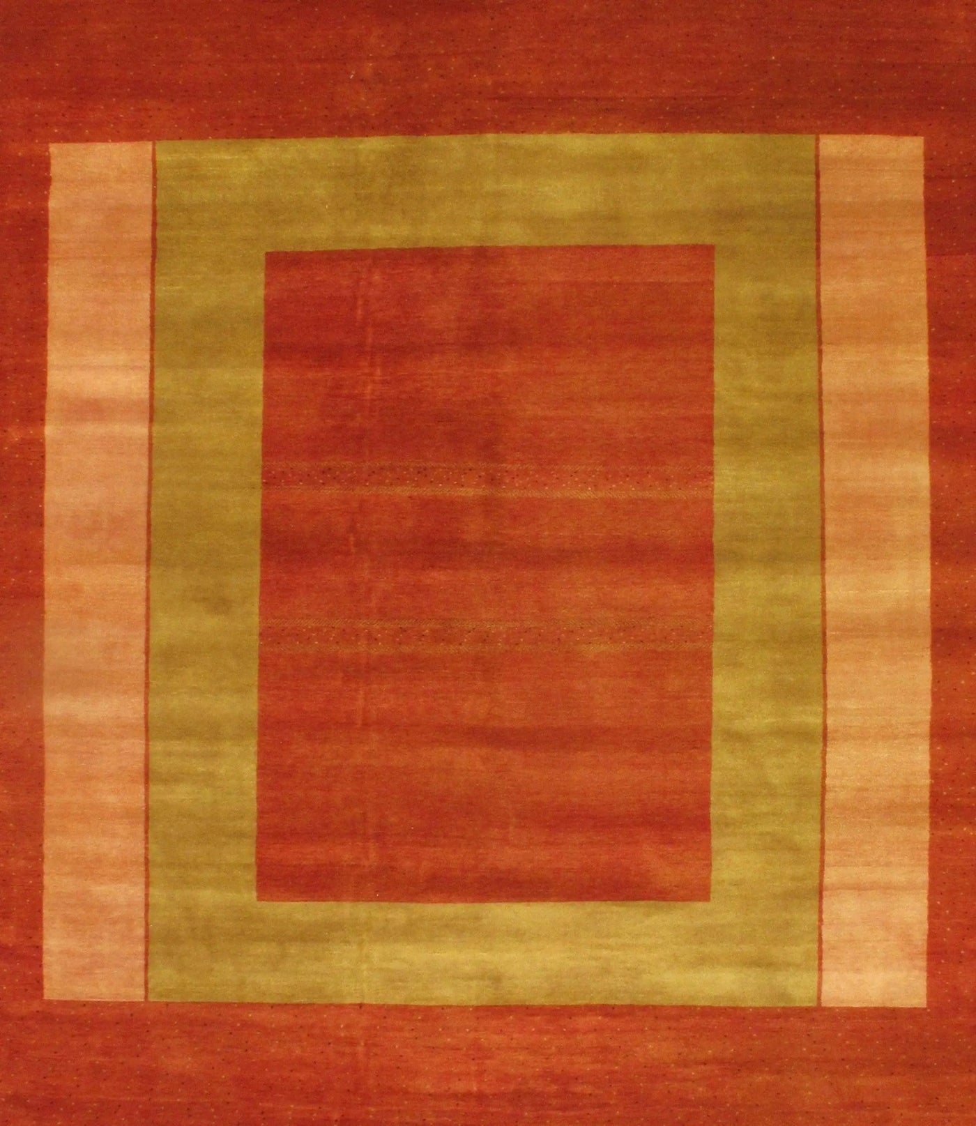 Canvello Rust Silkroad Gabbeh Design Rug - 8' X 10' - Canvello