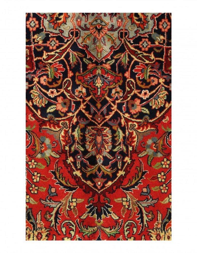 Canvello Rust Silkroad Hand Knotted fine Kashan Desigan 10' X 16' - Canvello