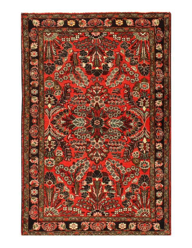 Canvello Rust Silkroad Lilian Hand Knotted Rugs - 3'3'' X 4'11'' - Canvello