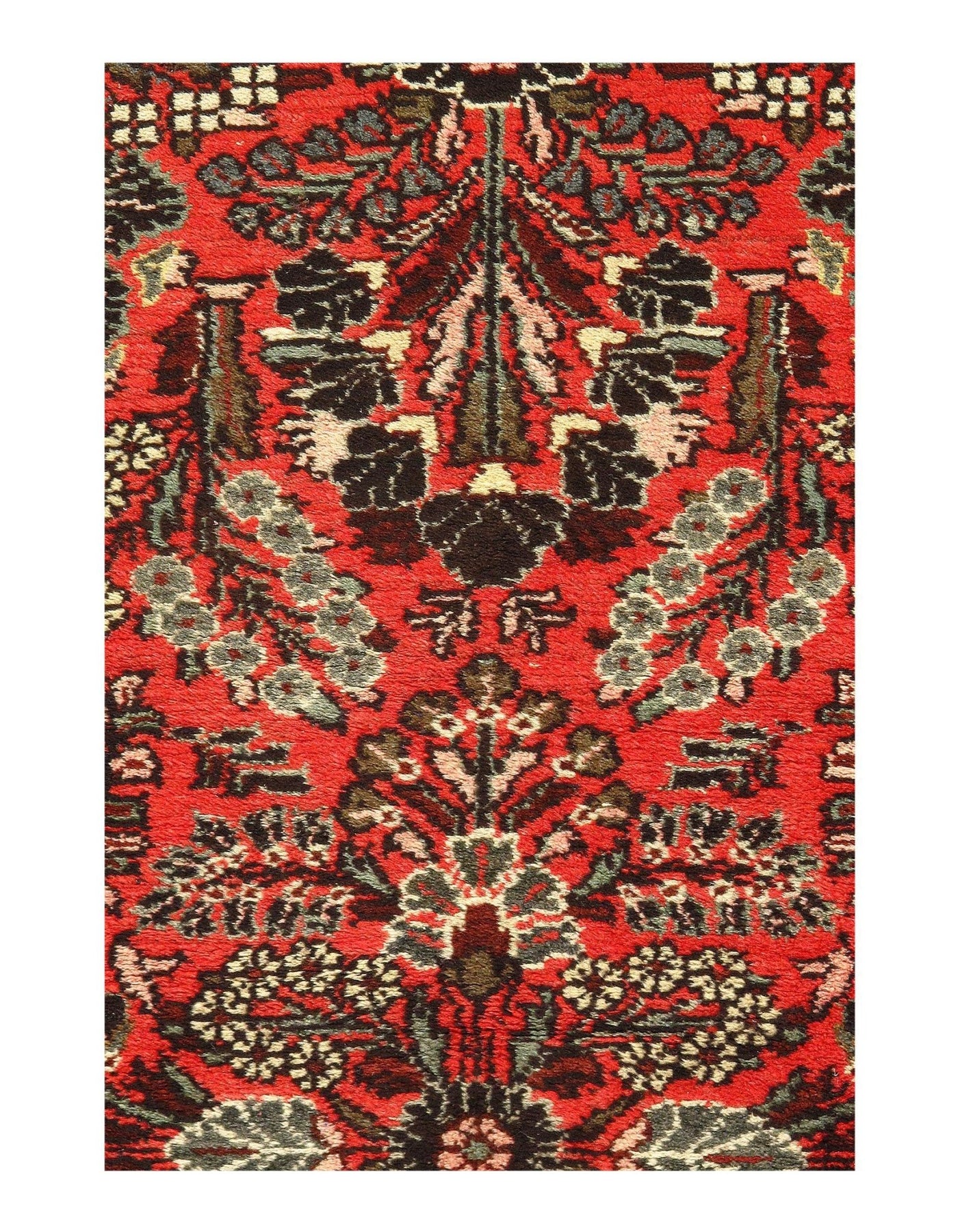 Canvello Rust Silkroad Lilian Hand Knotted Rugs - 3'3'' X 4'11'' - Canvello