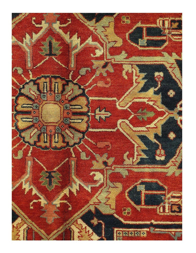 Canvello Rust Silkroad serapi design 9' X 12' - Canvello