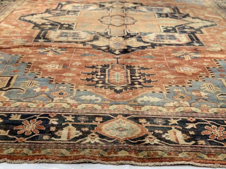 Canvello Rust Silkroad Serapi Design Area Rug - 10' X 13'9'' - Canvello