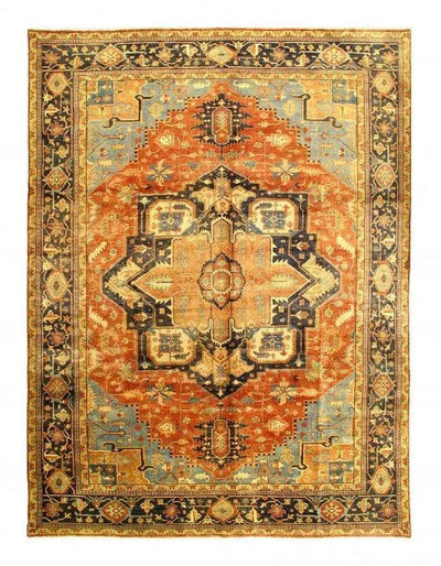 Canvello Rust Silkroad Serapi Design Area Rug - 10' X 13'9'' - Canvello