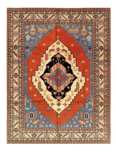 Canvello Rust Silkroad Serapi Design Romanian Rug - 9' X 12' - Canvello