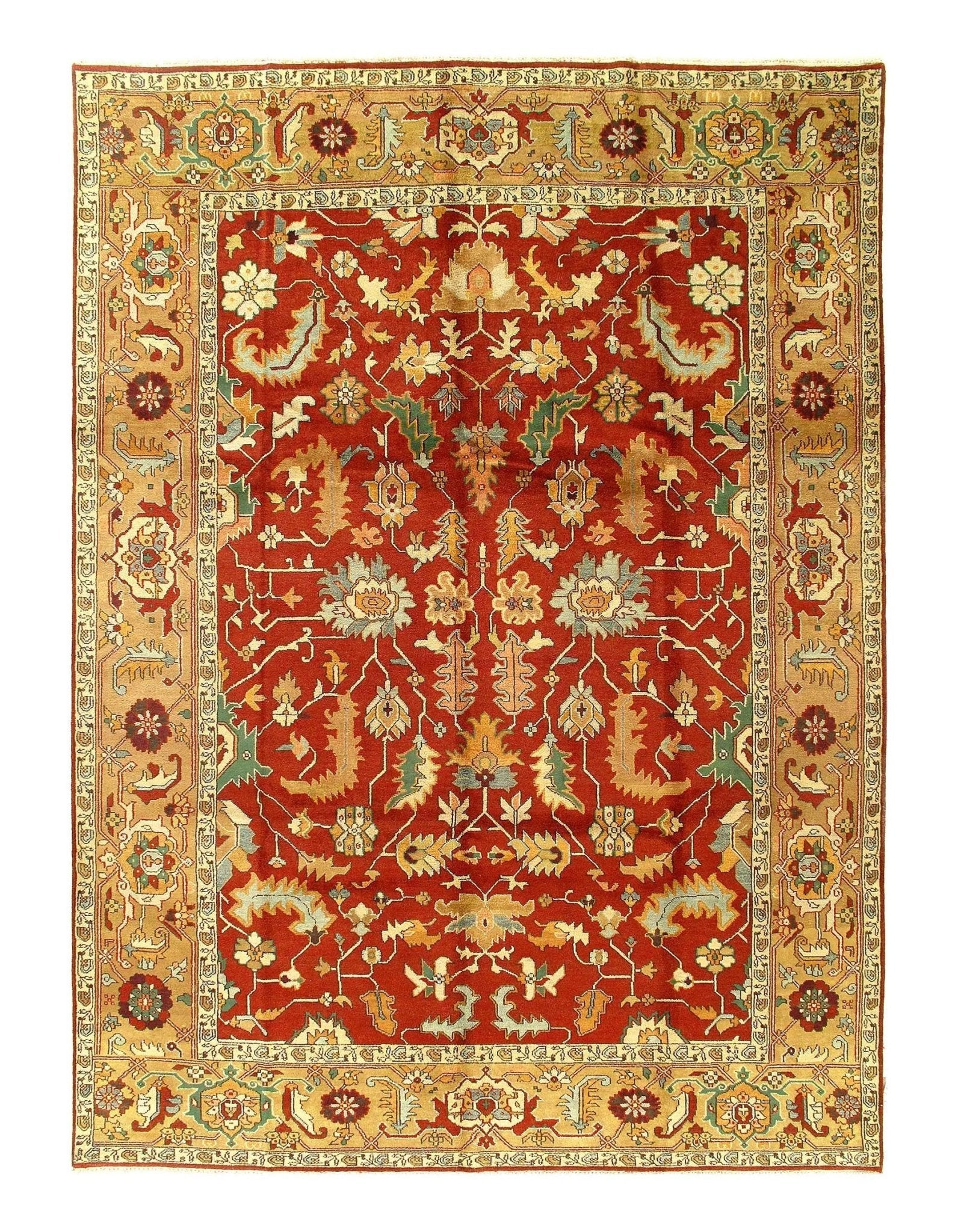 Rust Persian serapi design Rug - 10' X 14' - Canvello