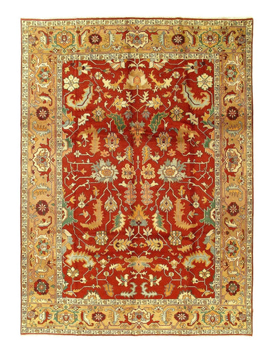 Canvello Rust Silkroad serapi design Rug - 10' X 14' - Canvello