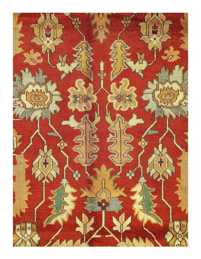 Canvello Rust Silkroad serapi design Rug - 10' X 14' - Canvello