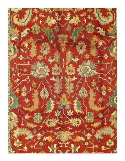 Canvello Rust Silkroad serapi design Rug - 10' X 14' - Canvello