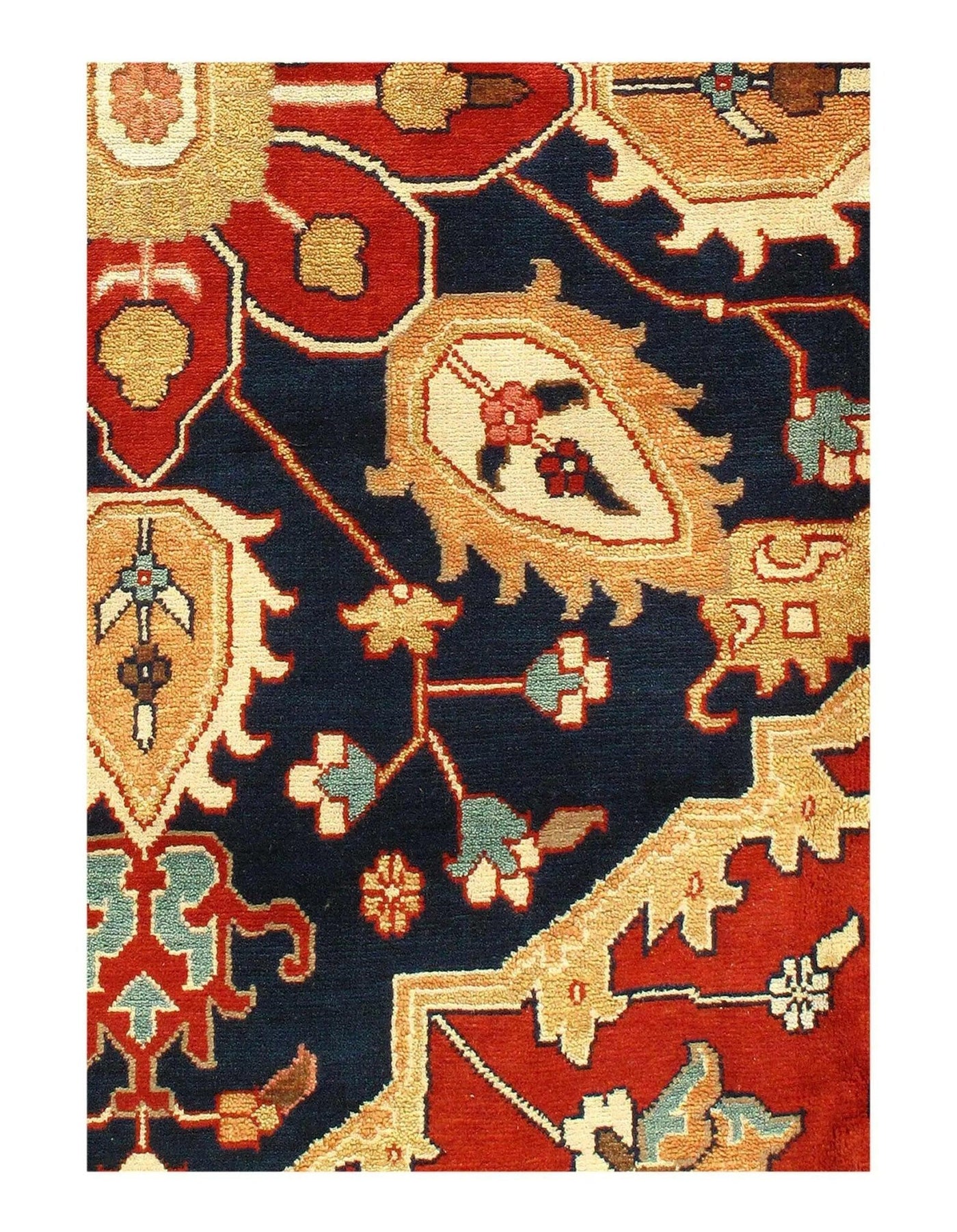 Canvello Rust Silkroad serapi design Rug - 12' X 15' - Canvello