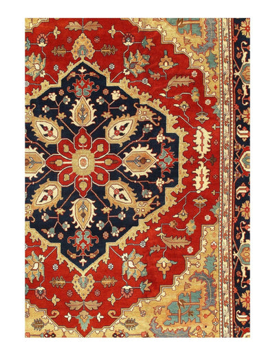 Canvello Rust Silkroad serapi design Rug - 12' X 15' - Canvello