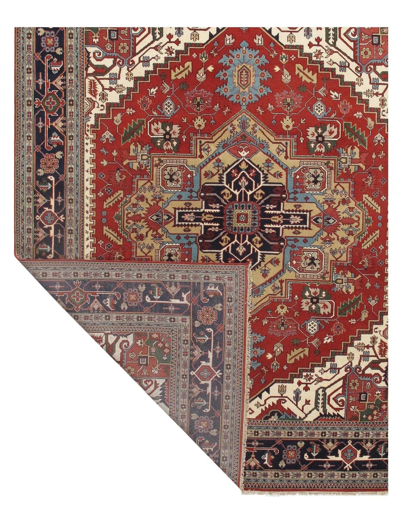 Canvello Rust Silkroad Serapi Design Rug 12'X 15' - Canvello