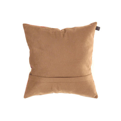Canvello Rust Sumak Design Velvet Pillow 16' X 16' - Canvello