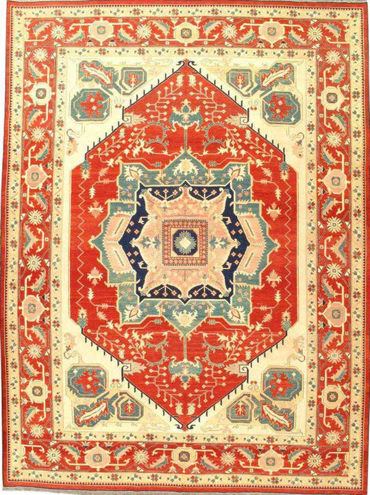 Canvello Rust Sumak Serapi Design Rug - 10'x13'6"