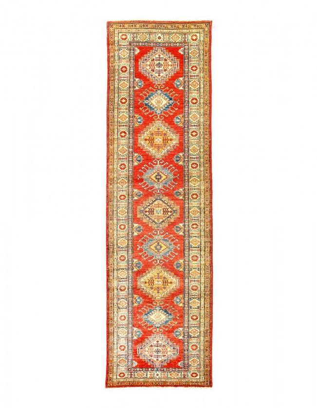 Canvello Rust Super Kazak Lamb's Wool Runner - 2'6" X 9'7" - Canvello