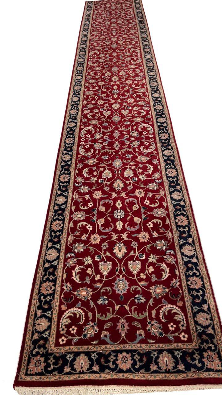 Canvello Rust Tabriz Design Runner - 2'7''x 18' - Canvello