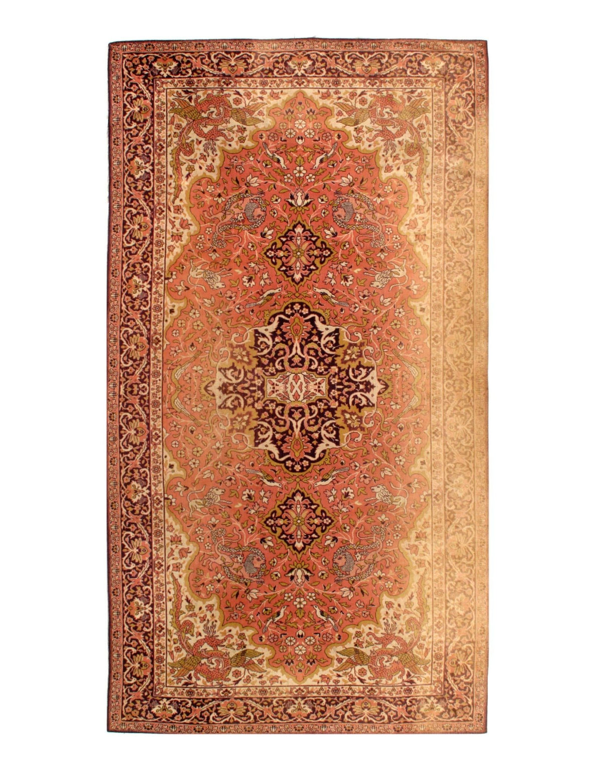 Redondo fino anudado a mano Agra 8'2'' X 8'2''