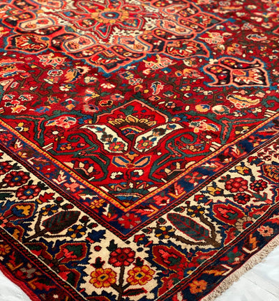 Canvello Sami Antique Silkroad Bakhtiari Rug - 10'2'' X 10'11'' - Canvello