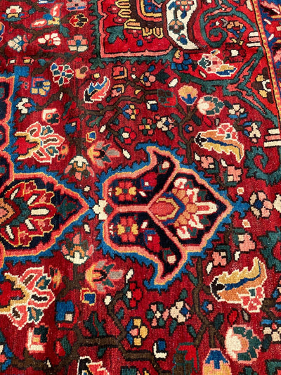 Canvello Sami Antique Silkroad Bakhtiari Rug - 10'2'' X 10'11'' - Canvello