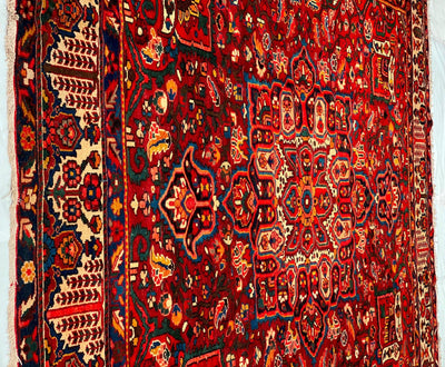 Canvello Sami Antique Silkroad Bakhtiari Rug - 10'2'' X 10'11'' - Canvello