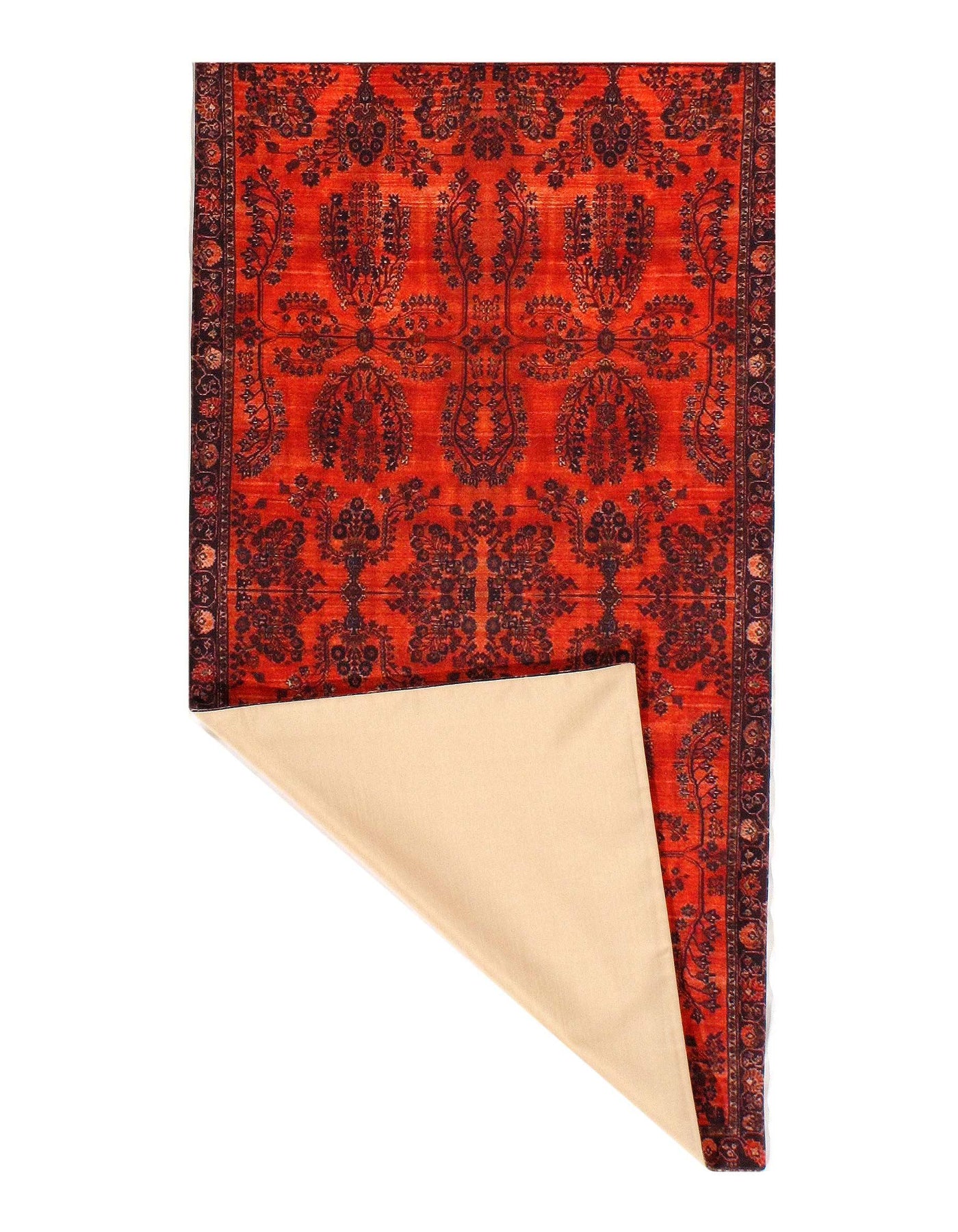 Canvello Sarouk Design Velvet table cloth - 1'7'' X 4'5''