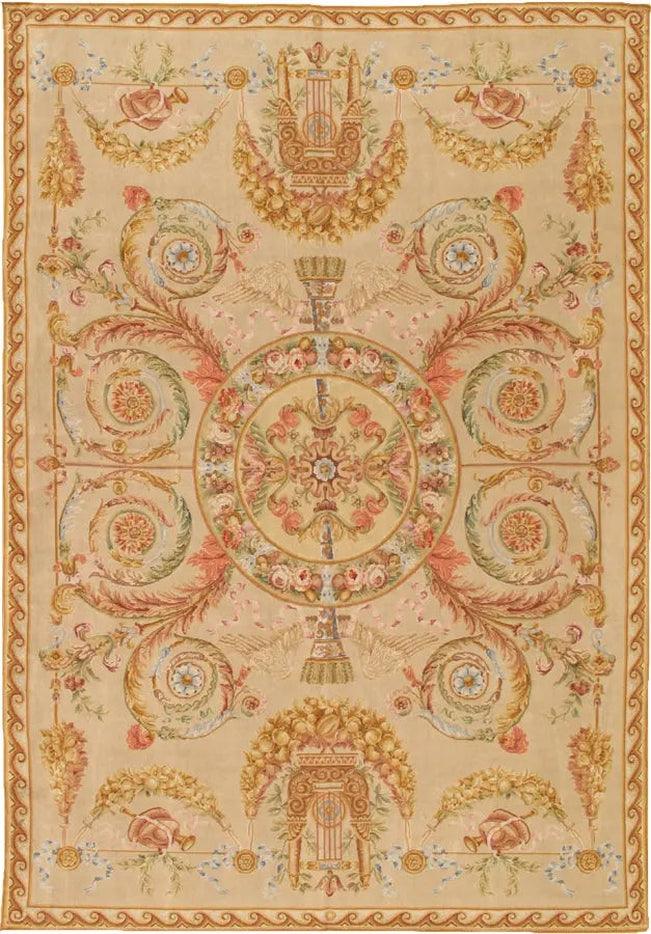 Canvello Savonnerie Hand - Knotted Lamb's Wool Area Rug - 9'9" X 13'11" - Canvello