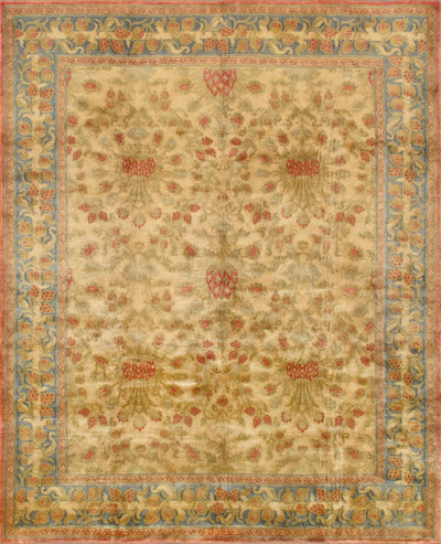 Canvello Savonnerie Hand-Knotted Wool Area Rug- 8' X 9'9"