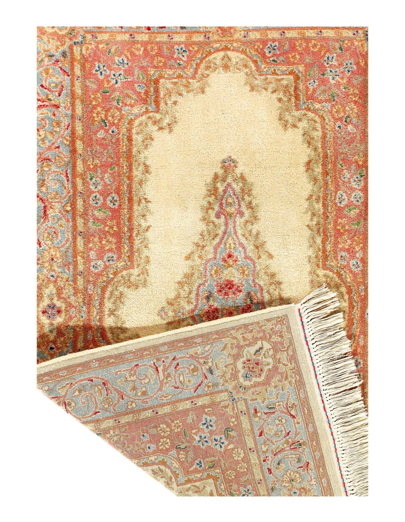 Canvello Semi - Antique Silkroad Kerman Ivory Rugs - 3' X 5' - Canvello