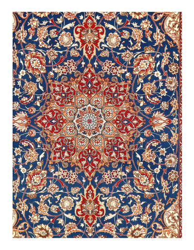 Canvello Serafian Silk & Wool Isfahan Rug - 3'7'' X 5'4'' - Canvello