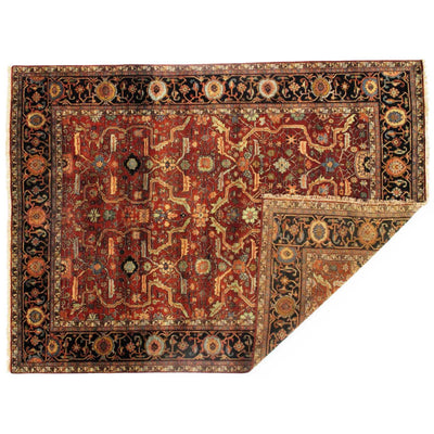 Canvello Serapi Design Hand - Knotted Rug - 7'11" X 10'8" - Canvello