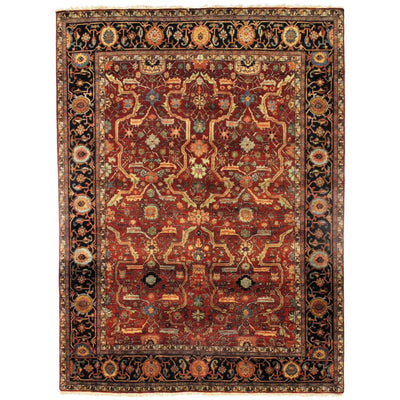 Canvello Serapi Design Hand - Knotted Rug - 7'11" X 10'8" - Canvello