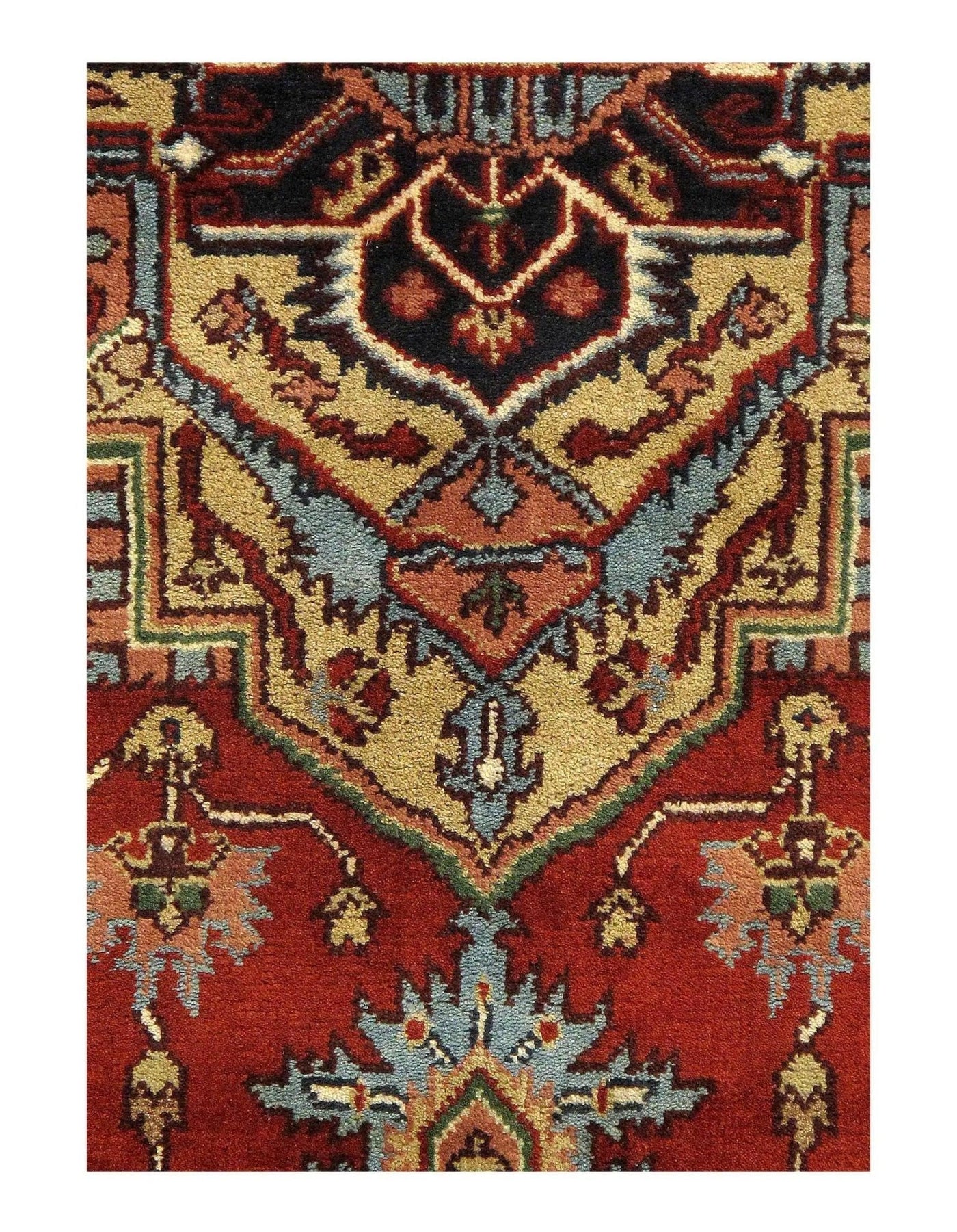 Canvello Serapi Design Hand - Knotted Rug - 8'1" x 9'10" - Canvello