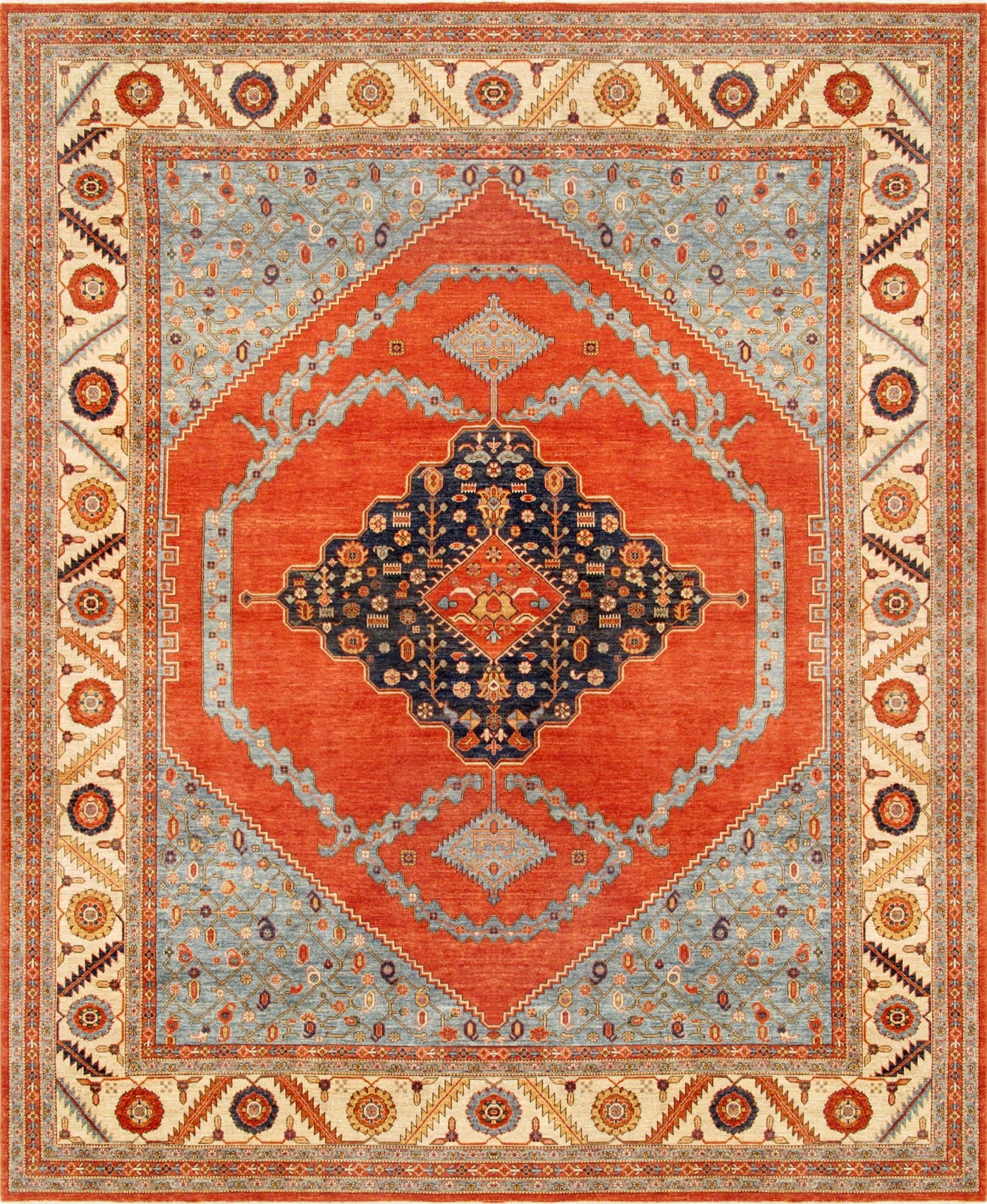 Canvello Serapi Hand - Knotted Lamb's Wool Area Rug - 12'1" X 15'1" - Canvello