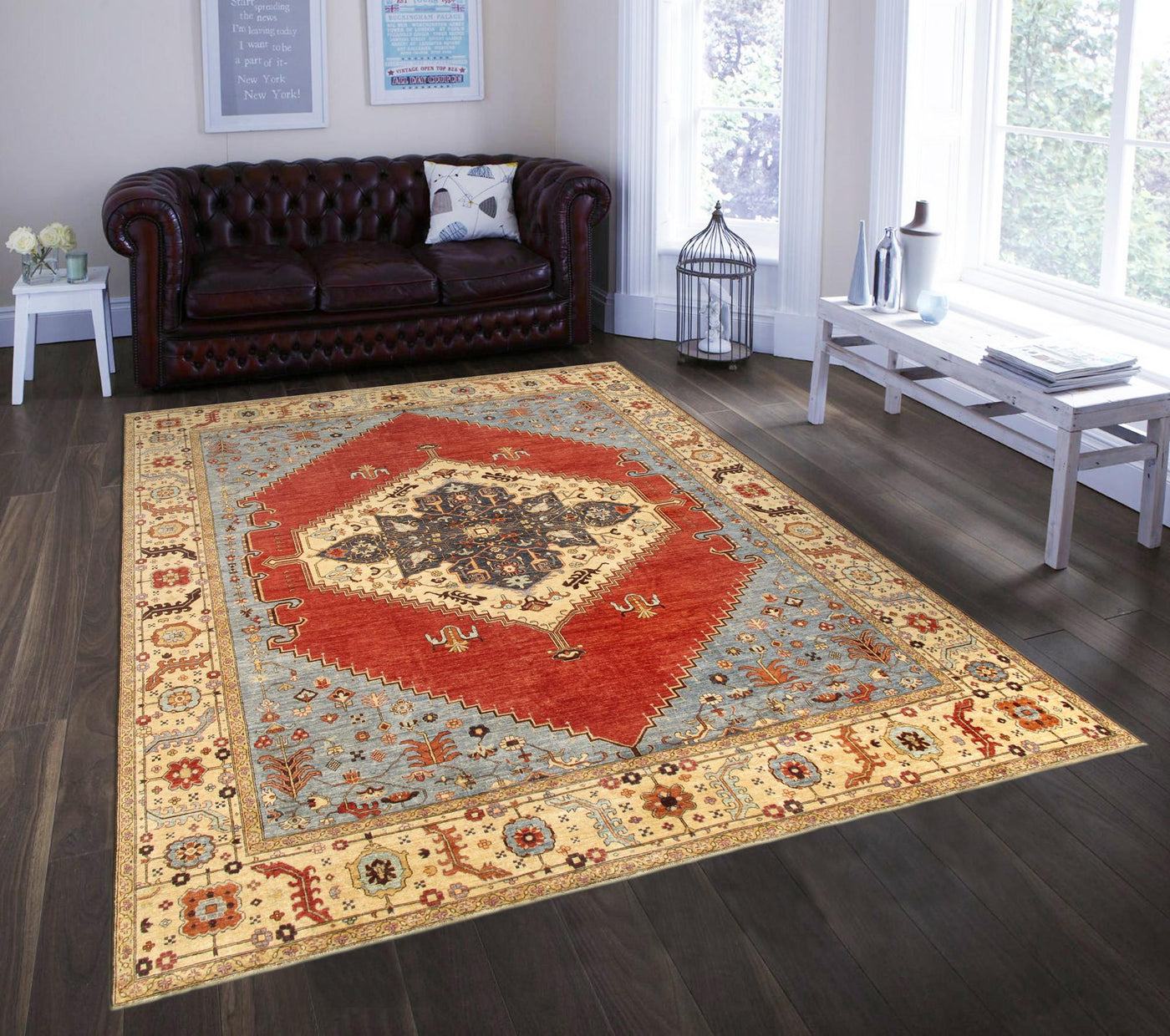 Canvello Serapi Hand - Knotted Lamb's Wool Area Rug - 12'2" X 15'2" - Canvello