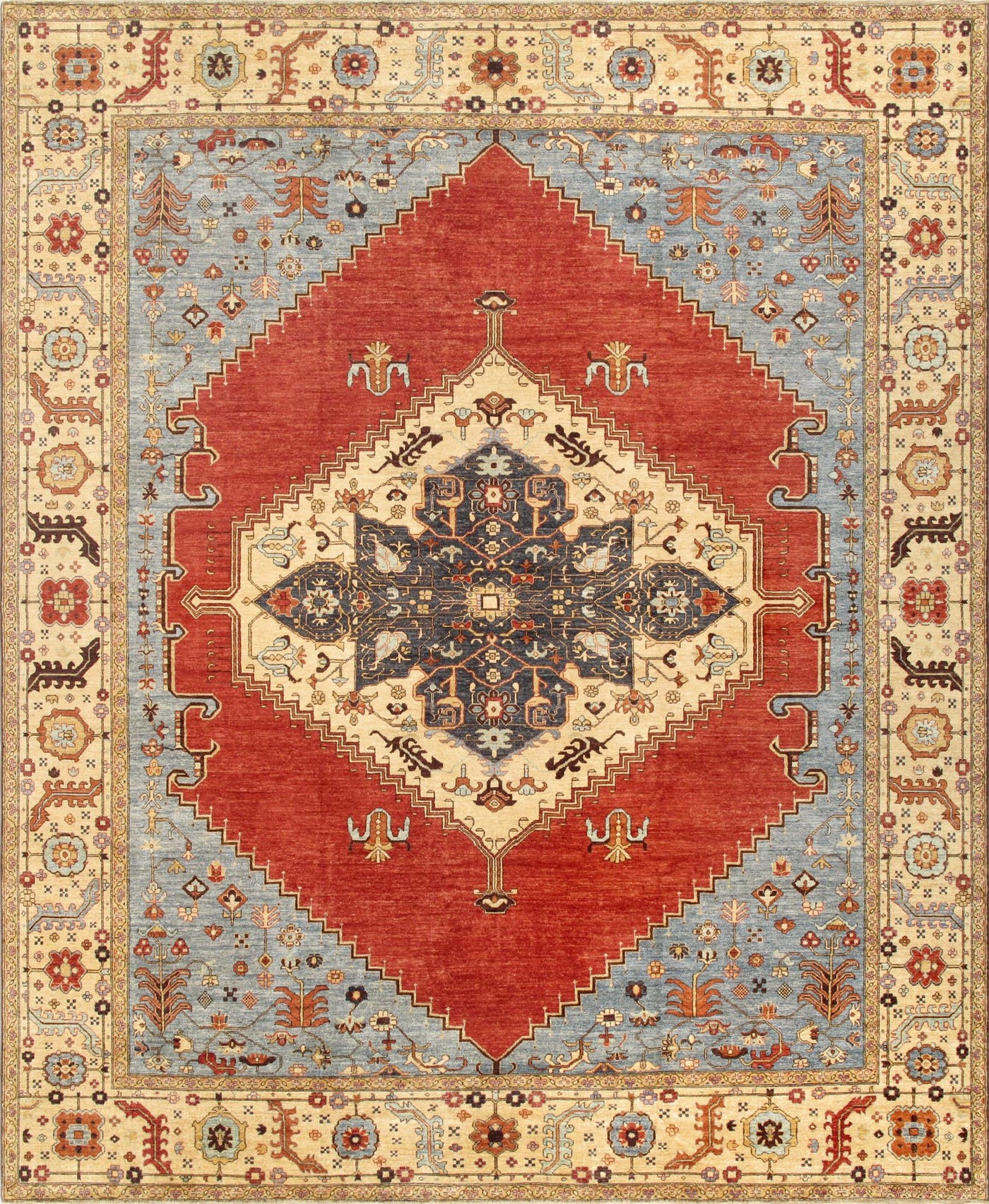 Canvello Serapi Hand - Knotted Lamb's Wool Area Rug - 12'2" X 15'2" - Canvello