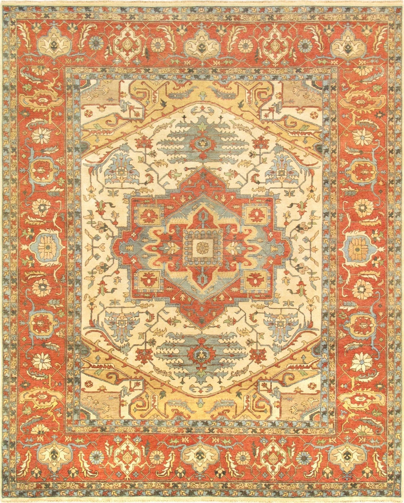 Canvello Serapi Hand - Knotted Lamb's Wool Area Rug - 8'1" X 10'1" - Canvello