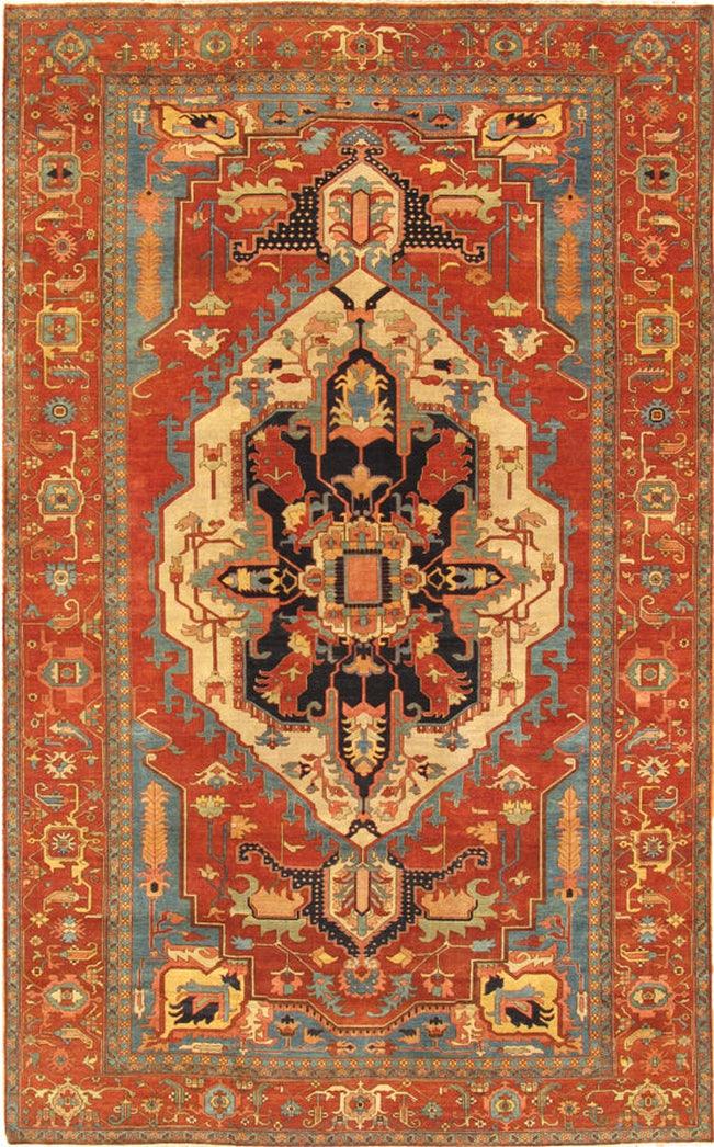 Canvello Serapi Hand - Knotted Lamb's Wool Area Rug - 9'1" X 11'11" - Canvello