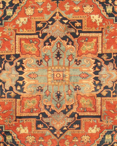 Canvello Serapi Hand - Knotted Rust Wool Area Rug - 2'8" X 8'1" - Canvello