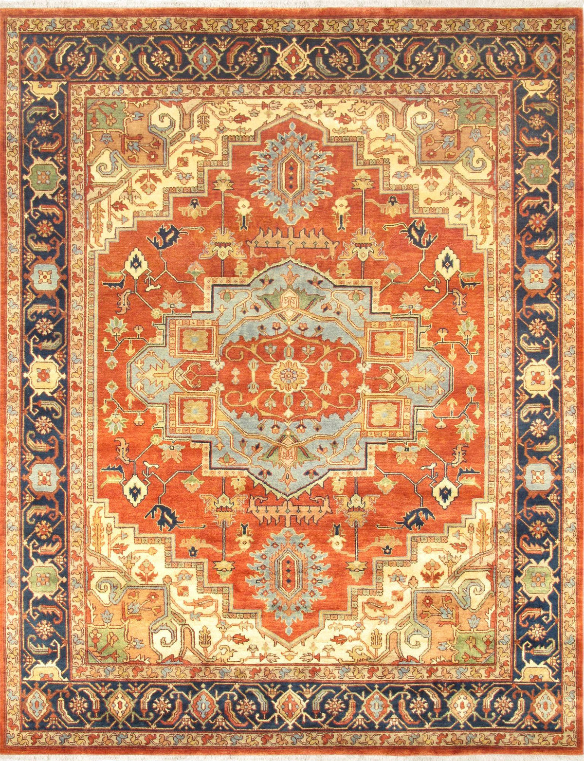 米色古董 Oushak 地毯 - 5' X 10'7"