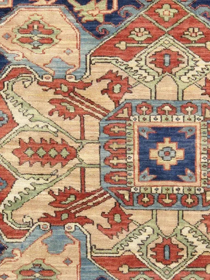Canvello Serapi Hand - Knotted Wool Area Rug - 10' X 10'3" - Canvello
