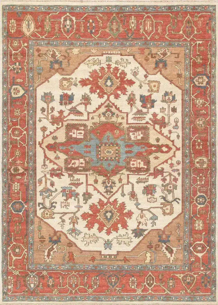 Canvello Serapi Hand-Knotted Wool Area Rug - 11'8" X 14'10"