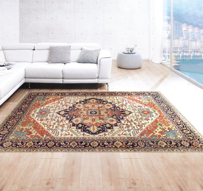 Canvello Serapi Hand - Knotted Wool Area Rug - 3'1" X 19'11" - Canvello