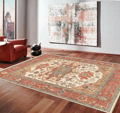 Canvello Serapi Hand-Knotted Wool Area Rug - 7'9" X 10'