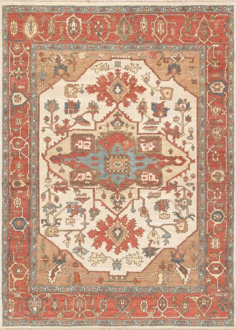 Canvello Serapi Hand - Knotted Wool Area Rug - 7'9" X 10' - Canvello