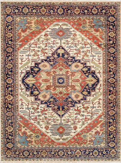 Canvello Serapi Hand-Knotted Wool Area Rug - 8'1" X 10'3"