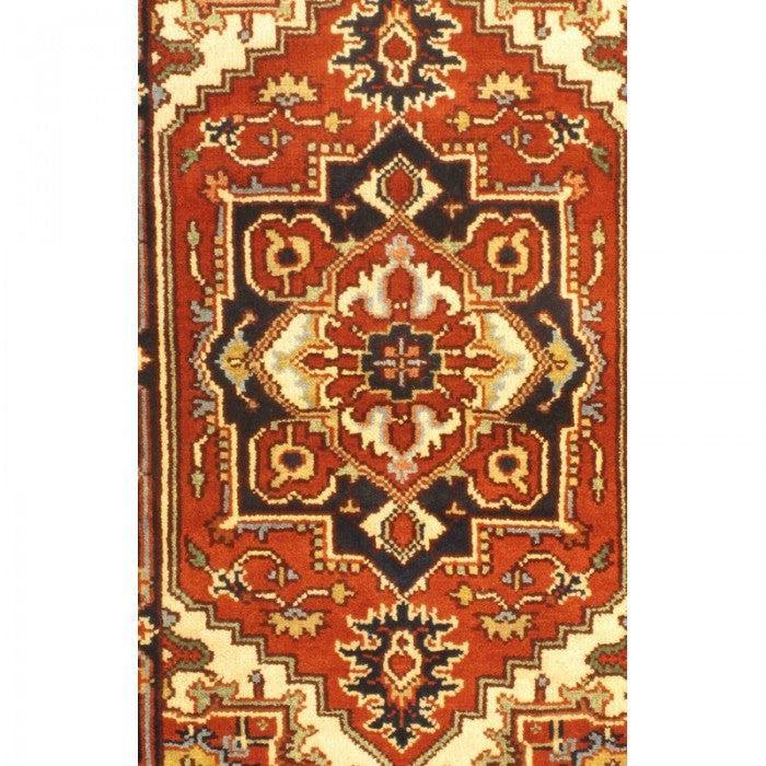 Canvello Serapi Hand - Knotted Wool Rust Area Rug - 2'7" x 4'3" - Canvello