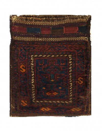 Canvello Shiraz Saddle Bag Blue Silkroad Rug - 1'6'' X 1'11 - Canvello