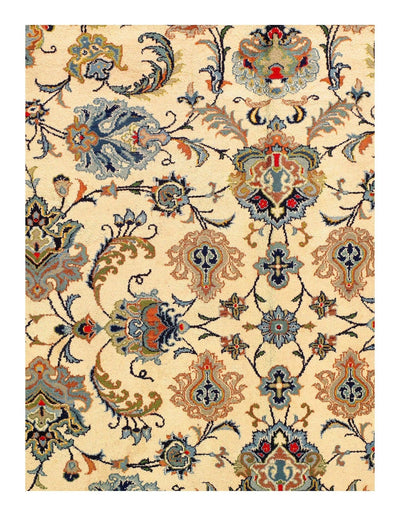 Canvello Signed Silkroad Kashan Handmade Hand - Knotted Rug - 9'4" x 12'6" - Canvello